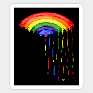 Love rainbow rain Magnet